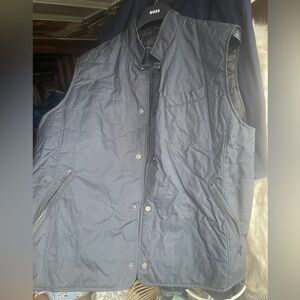 Bloomingdale's Dark Gray Quilted Vest